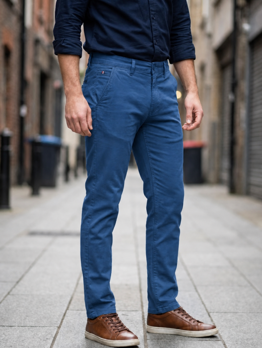 Pantalón chino Par en Par color Azul
