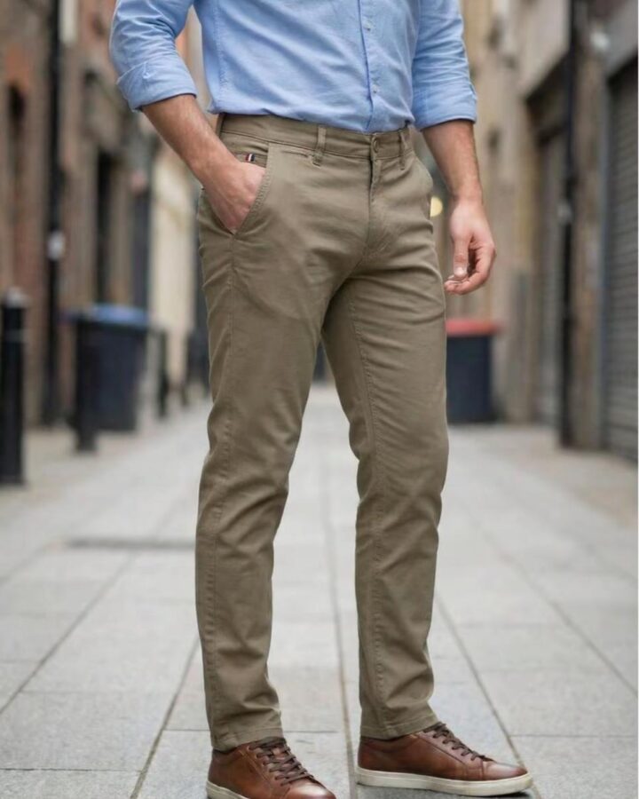 Pantalón chino color Kakhi