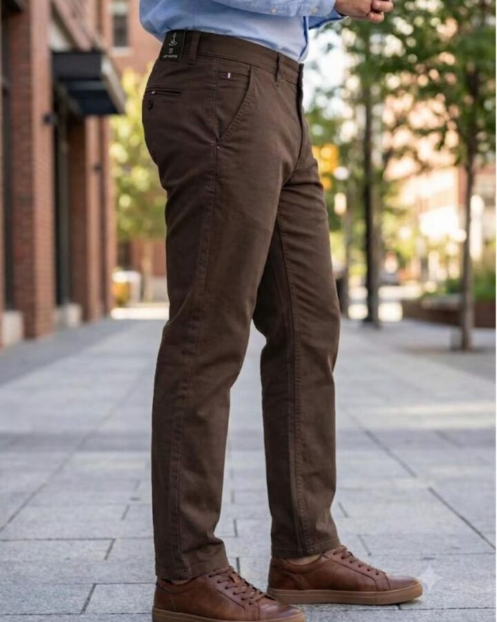 Pantalón chino color Moka