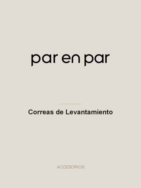 Correas de Levantamiento