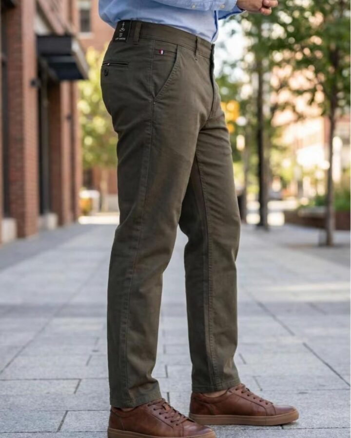Pantalón chino color Verde